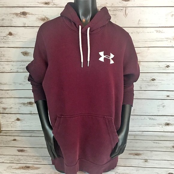 under armour maroon hoodie